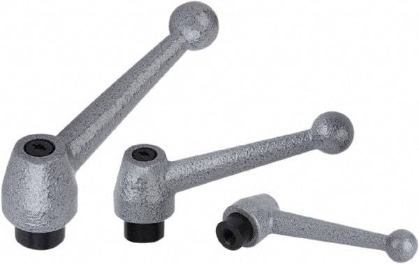 KIPP - 5/16-18, Stainless Steel Threaded Hole Adjustable Clamping Handle - 97mm OAL, 54mm High - Apex Tool & Supply
