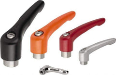 KIPP - 3/8-16, Zinc Threaded Hole Adjustable Clamping Handle - 91mm OAL, 58.5mm High - Apex Tool & Supply