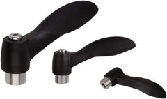 KIPP - #10-24, Fiberglass Reinforced Plastic & Thermoplastic SEBS Threaded Hole Adjustable Clamping Handle - 48.1mm OAL, 33.5mm High - Apex Tool & Supply