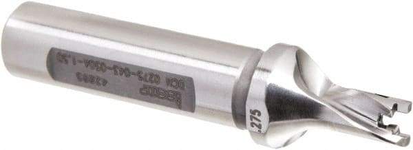 Iscar - 0.275 to 0.291" Diam, 1.5xD, 0.43" Max Drill Depth, 2.76" OAL, Replaceable Tip Drill - 2.76" OAL, 1.5xD Drill Depth by Diam Ratio - Apex Tool & Supply