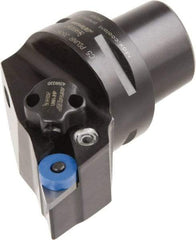 Iscar - Right Hand Cut, Size C5, Various Insert Compatiblity, External Modular Turning & Profiling Cutting Unit Head - 35mm Ctr to Cutting Edge, 60mm Head Length, Through Coolant, Series CAMFIX, Isoturn, JetHPLine - Apex Tool & Supply