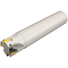 Iscar - 32mm Cut Diam, 8mm Max Depth of Cut, 31mm Shank Diam, 250mm OAL, Indexable Square Shoulder Helical End Mill - HM390 TPKT 100304PDR, HM390 TPKT 1003PDR Inserts, Cylindrical Shank, 90° Lead Angle, Through Coolant, Series HeliIQMill - Apex Tool & Supply