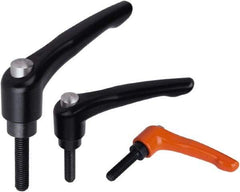 KIPP - 5/16-18, Zinc Threaded Stud Adjustable Clamping Handle - 74.5mm OAL, 45.5mm High - Apex Tool & Supply