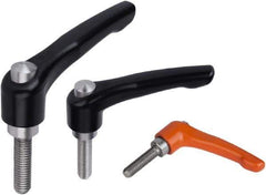 KIPP - 5/16-18, Zinc Threaded Stud Adjustable Clamping Handle - 91mm OAL, 58.5mm High - Apex Tool & Supply