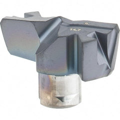 Iscar - Series FCP, 14.71mm Diam Grade IC908 Replaceable Drill Tip - Carbide, TiAlN/TiN Finish, 14 Seat Size - Apex Tool & Supply
