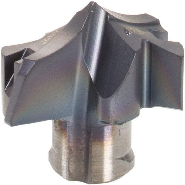 Iscar - Series HCP-IQ, 12.5mm Diam Grade IC908 Replaceable Drill Tip - Carbide, TiAlN/TiN Finish, 12 Seat Size - Apex Tool & Supply