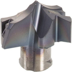 Iscar - Series HCP-IQ, 12.5mm Diam Grade IC908 Replaceable Drill Tip - Carbide, TiAlN/TiN Finish, 12 Seat Size - Apex Tool & Supply