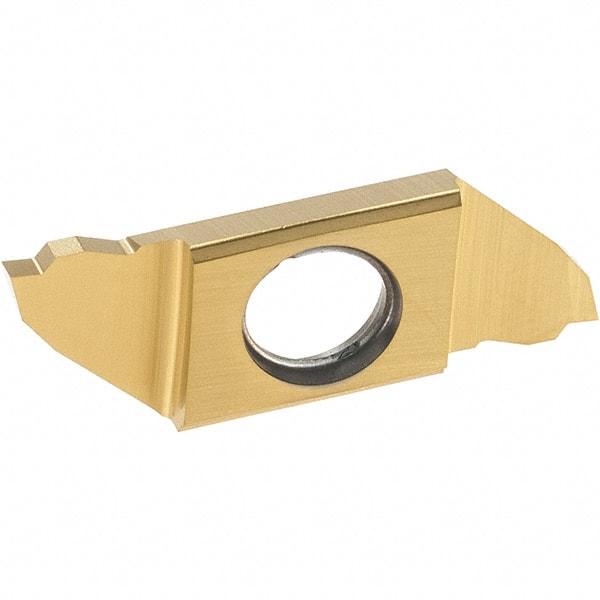 Iscar - SCIL22150 IC1008 Grade, 0.0591" Cutting Width, Carbide Cutoff Insert - Neutral Lead Angle, TiAlN/TiN Coated, Single End - Apex Tool & Supply