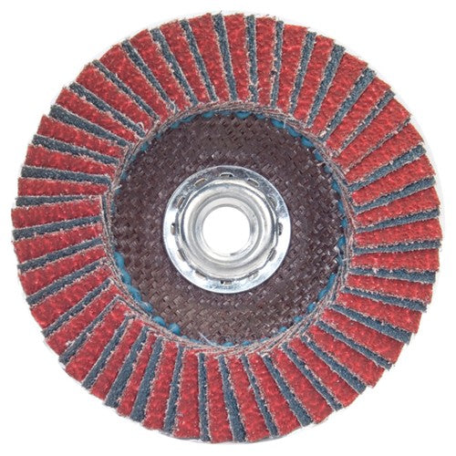7″ × 1/4″ × 5/8″ Twinfiber Flap Disc Type 29 Conical 80 Grit - Apex Tool & Supply