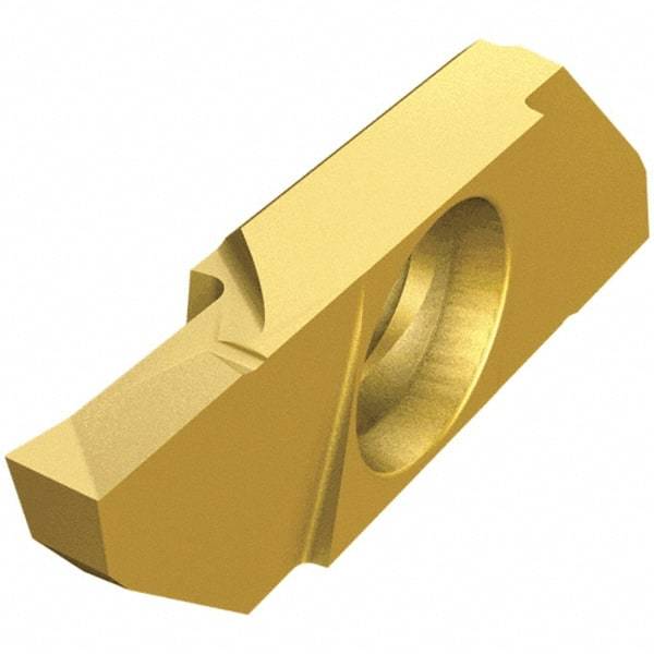 Iscar - SCIL22250 P IC1008 Grade, 0.0984" Cutting Width, Carbide Cutoff Insert - Neutral Lead Angle, 0.002" Cnr Rad, TiAlN/TiN Coated, Single End - Apex Tool & Supply