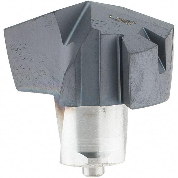 Iscar - Series ICM, 32.89mm Diam Grade IC908 Replaceable Drill Tip - Carbide, TiAlN/TiN Finish, 32 Seat Size - Apex Tool & Supply