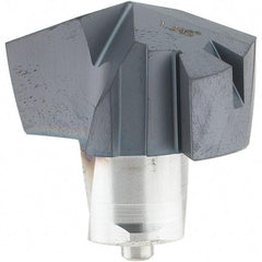 Iscar - Series ICM, 32.89mm Diam Grade IC908 Replaceable Drill Tip - Carbide, TiAlN/TiN Finish, 32 Seat Size - Apex Tool & Supply