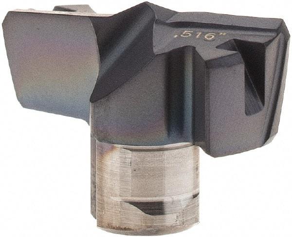 Iscar - Series FCP, 13.11mm Diam Grade IC908 Replaceable Drill Tip - Carbide, TiAlN/TiN Finish, 13 Seat Size - Apex Tool & Supply