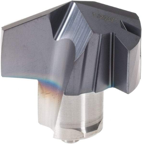 Iscar - Series ICM, 30.99mm Diam Grade IC908 Replaceable Drill Tip - Carbide, TiAlN/TiN Finish, 31 Seat Size - Apex Tool & Supply
