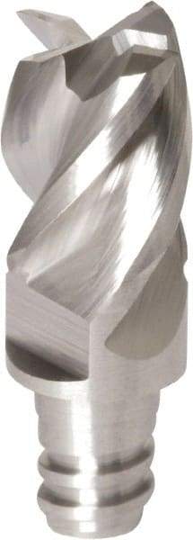 Iscar - MM EA Grade IC08 Carbide End Milling Tip Insert - Uncoated, 4 Flutes, 8mm Cutting Diam, 8mm Depth of Cut, 15mm Extension - Apex Tool & Supply
