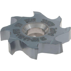 Iscar - SD D Grade IC908 Carbide T-Slot Milling Tip Insert - TiAlN/TiN Finish, 8 Flutes, 31.7mm Cutting Diam, 8mm Depth of Cut, 8mm Extension, 1/64" Cnr Rad - Apex Tool & Supply