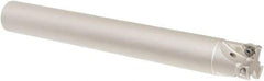 Iscar - 25mm Cut Diam, 8mm Max Depth of Cut, 24mm Shank Diam, 200mm OAL, Indexable Square Shoulder Helical End Mill - HM390 TPKT 100304PDR, HM390 TPKT 1003PDR Inserts, Cylindrical Shank, 90° Lead Angle, Through Coolant, Series HeliIQMill - Apex Tool & Supply