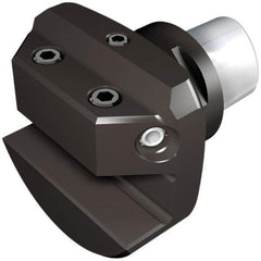 Iscar - 60mm Head Length, Modular Grooving Blade Holder Head - Neutral Cut, System Size C6, Through Coolant, Series CAMFIX - Apex Tool & Supply