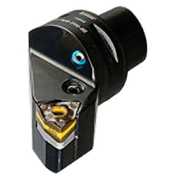 Iscar - Left Hand Cut, Size C5, Various Insert Compatiblity, External Modular Turning & Profiling Cutting Unit Head - 25mm Ctr to Cutting Edge, 60mm Head Length, Through Coolant, Series CAMFIX & Heliturn LD - Apex Tool & Supply