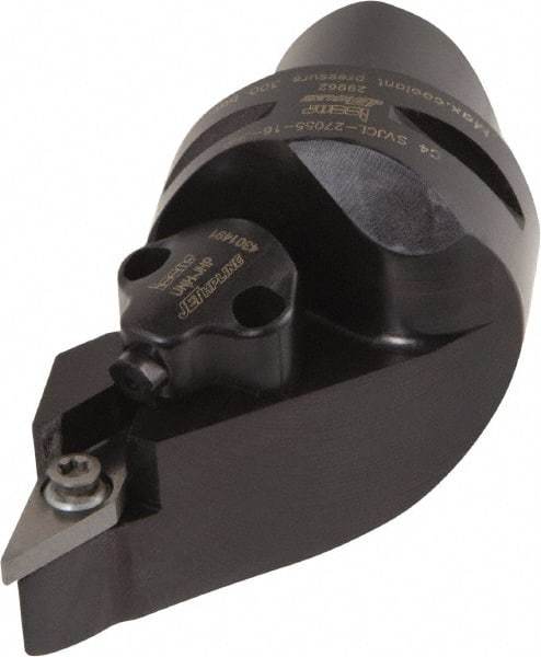 Iscar - Left Hand Cut, Size C4, Various Insert Compatiblity, External Modular Turning & Profiling Cutting Unit Head - 27mm Ctr to Cutting Edge, 55mm Head Length, Through Coolant, Series CAMFIX, Isoturn, JetHPLine - Apex Tool & Supply