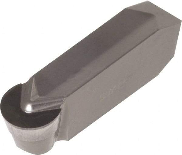 Iscar - 8040CBDGIDA Grade ID5, 8mm Cutting Width Diamond Tipped Grooving Insert - 4mm Max Depth of Cut, Neutral, 4mm Corner Radius, Uncoated - Apex Tool & Supply