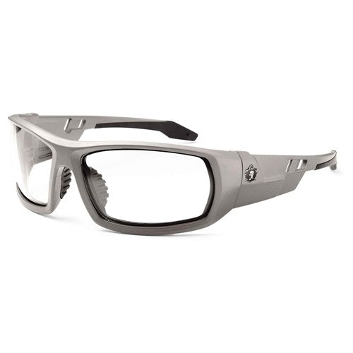 Odin Clear Lens Matte Gray Safety Glasses - Apex Tool & Supply