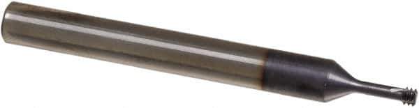 Iscar - 0.1083" Cutting Diam, 3 Flute, Solid Carbide Helical Flute Thread Mill - Internal Thread, 7.5mm LOC, 58mm OAL, 6mm Shank Diam - Apex Tool & Supply