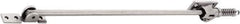 GLYNN-JOHNSON - 39" OAL x 22-7/16" Wide, 145 Lb Capacity, Stainless Steel Lid Stay - Center, 3/8" Mounting Hole Diam, 110° Max Opening, Aluminum Satin Stainless Steel - Apex Tool & Supply