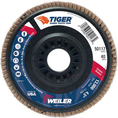 DISC FLAP 4-1/2X7/8 40 GRIT TYPE 29 - Apex Tool & Supply