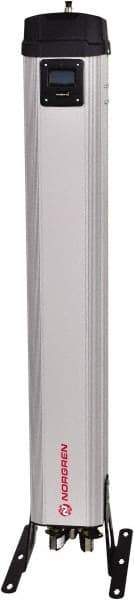 Norgren - 24 CFM at 100 psi Inlet, 19 CFM at 100 psi Outlet, Desiccant Air Dryer - 1/2" NPT Inlet/Outlet x 10.3" Long x 6.7" Wide x 43" High - Apex Tool & Supply