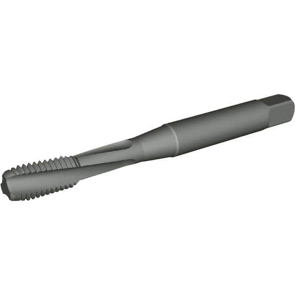 Kennametal - 1/2-20 UNF 3 Flute 3B Modified Bottoming Spiral Flute Tap - Powdered Metal, Nitride Finish, 85.9mm OAL, Right Hand Flute, Right Hand Thread, H3, Series T662 - Exact Industrial Supply