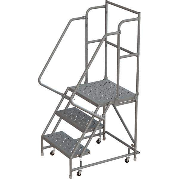 TRI-ARC - Rolling & Wall Mounted Ladders & Platforms Type: Rolling Warehouse Ladder Style: Rolling Platform Ladder - Apex Tool & Supply