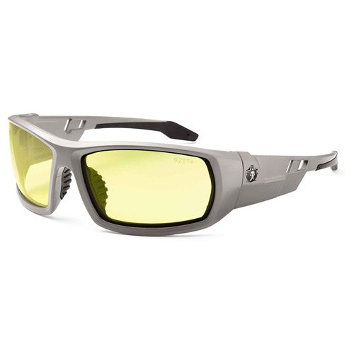 Odin Yellow Lens Matte Gray Safety Glasses - Apex Tool & Supply