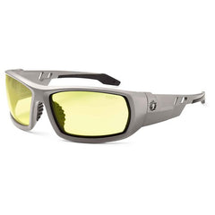 Odin Yellow Lens Matte Gray Safety Glasses - Apex Tool & Supply