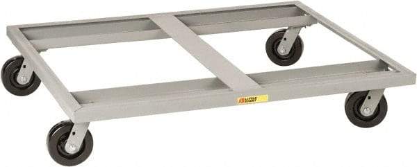 Little Giant - 3,600 Lb Capacity Steel Pallet Dolly - 48" Long x 48" Wide x 9" High, 6" Phenolic Wheels - Apex Tool & Supply