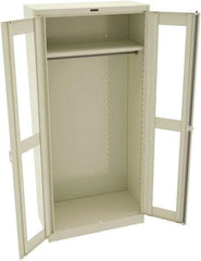 Tennsco - 6 Shelf Wardrobe Storage Cabinet - Steel, 36" Wide x 24" Deep x 78" High, Champagne/Putty - Apex Tool & Supply