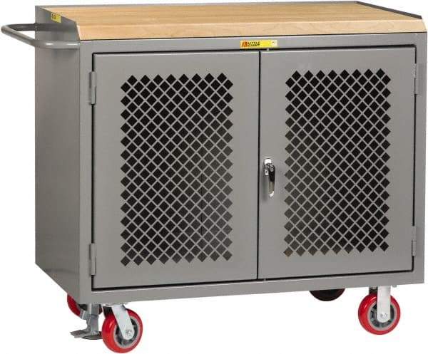 Little Giant - Mobile Service Workbench - Steel, Gray, 48" Long x 24" Deep x 41" High - Apex Tool & Supply