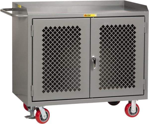 Little Giant - Mobile Service Workbench - Steel, Gray, 48" Long x 24" Deep x 41" High - Apex Tool & Supply