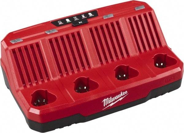 Milwaukee Tool - 12 Volt, 4 Battery Lithium-Ion Power Tool Charger - Apex Tool & Supply