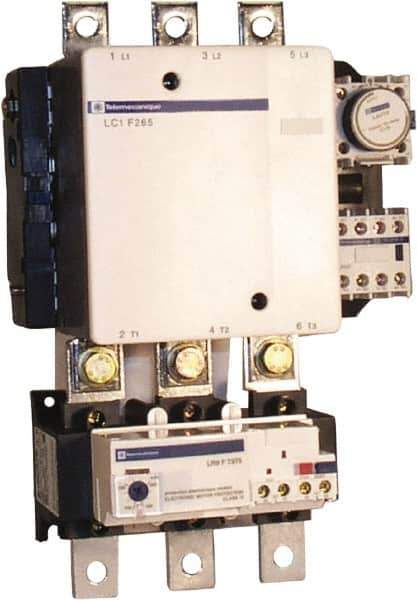 Schneider Electric - 3 Pole, 208 Coil VAC, 265 Amp at 440 VAC, Nonreversible IEC Contactor - Bureau Veritas, CCC, CSA, DNV, EN/IEC 60947-1, EN/IEC 60947-4-1, GL, JEM 1038, LROS, RINA, RMRoS, RoHS Compliant, UL Listed - Apex Tool & Supply