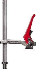 Bessey - 1100 Lb Holding Capacity, 12" Max Opening Capacity, 1100 Lb Clamping Pressure, Manual Hold Down Clamp - 6-7/8" Arm Length, 7-7/8" Clamp Length, 1-5/8" Clamp Width, 15-3/4" Clamp Height, 28mm Stud Mount, Steel - Apex Tool & Supply