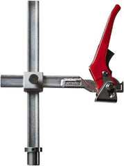 Bessey - 1,200 Lb Holding Capacity, 12" Max Opening Capacity, 1,200 Lb Clamping Pressure, Manual Hold Down Clamp - 11-1/8" Arm Length, 11" Clamp Length, 2-19/32" Clamp Width, 15-3/4" Clamp Height, 28mm Stud Mount, Steel - Apex Tool & Supply