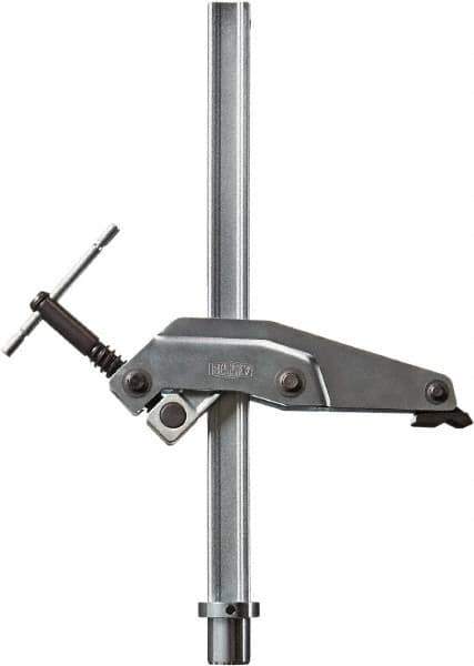 Bessey - 1100 Lb Holding Capacity, 12" Max Opening Capacity, 1100 Lb Clamping Pressure, Manual Hold Down Clamp - 6-7/8" Arm Length, 11-7/16" Clamp Length, 1-3/4" Clamp Width, 15-3/4" Clamp Height, 28mm Stud Mount, Steel - Apex Tool & Supply