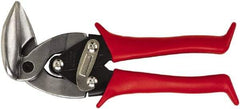 Midwest Snips - 1-1/4" Length of Cut, Left Pattern Upright Aviation Snip - 8" OAL, 24 AWG Steel Capacity - Apex Tool & Supply