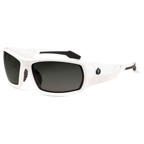 Odin Smoke Lens White Safety Glasses - Apex Tool & Supply