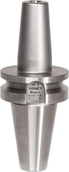 HAIMER - 1/2" Hole Diam, CAT40 Taper Shank Shrink Fit Tool Holder & Adapter - 3" Projection, 24mm Nose Diam, 47mm Clamping Depth, 25,000 RPM - Exact Industrial Supply