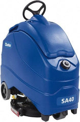 Clarke - 20" Cleaning Width, Battery Powered Floor Scrubber - 0.66 hp, 140 RPM, 12 Gal Tank Capacity, Series SA40 - Apex Tool & Supply