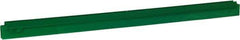 Vikan - 27.6" Polypropylene Blade Squeegee Refill - Threaded End, Double Edge, Green, Polypropylene Holder, Use with 77152 - Apex Tool & Supply