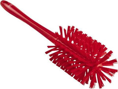 Vikan - 3-1/2" Diam Polyester Bottle Brush - 17" OAL, 6-1/4" Head Length, Polypropylene Handle - Apex Tool & Supply