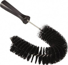 Vikan - 2-1/4" Diam Polyester Hook Brush - 15-1/2" OAL, 6-1/2" Head Length, Polypropylene Handle - Apex Tool & Supply